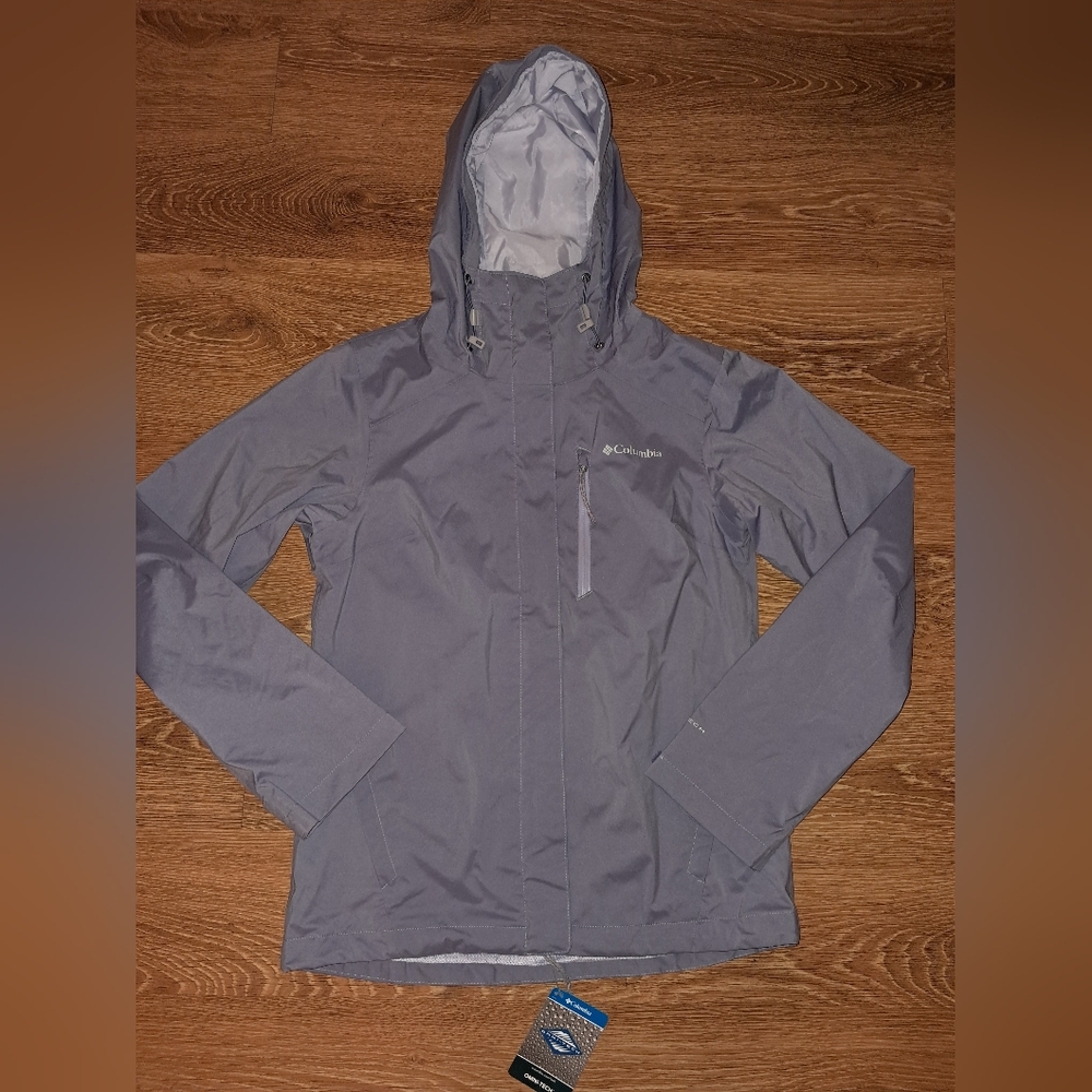 NEW Womens Columbia Cabot Trail Omni Tech Hooded Outdoor Jacket NWT
